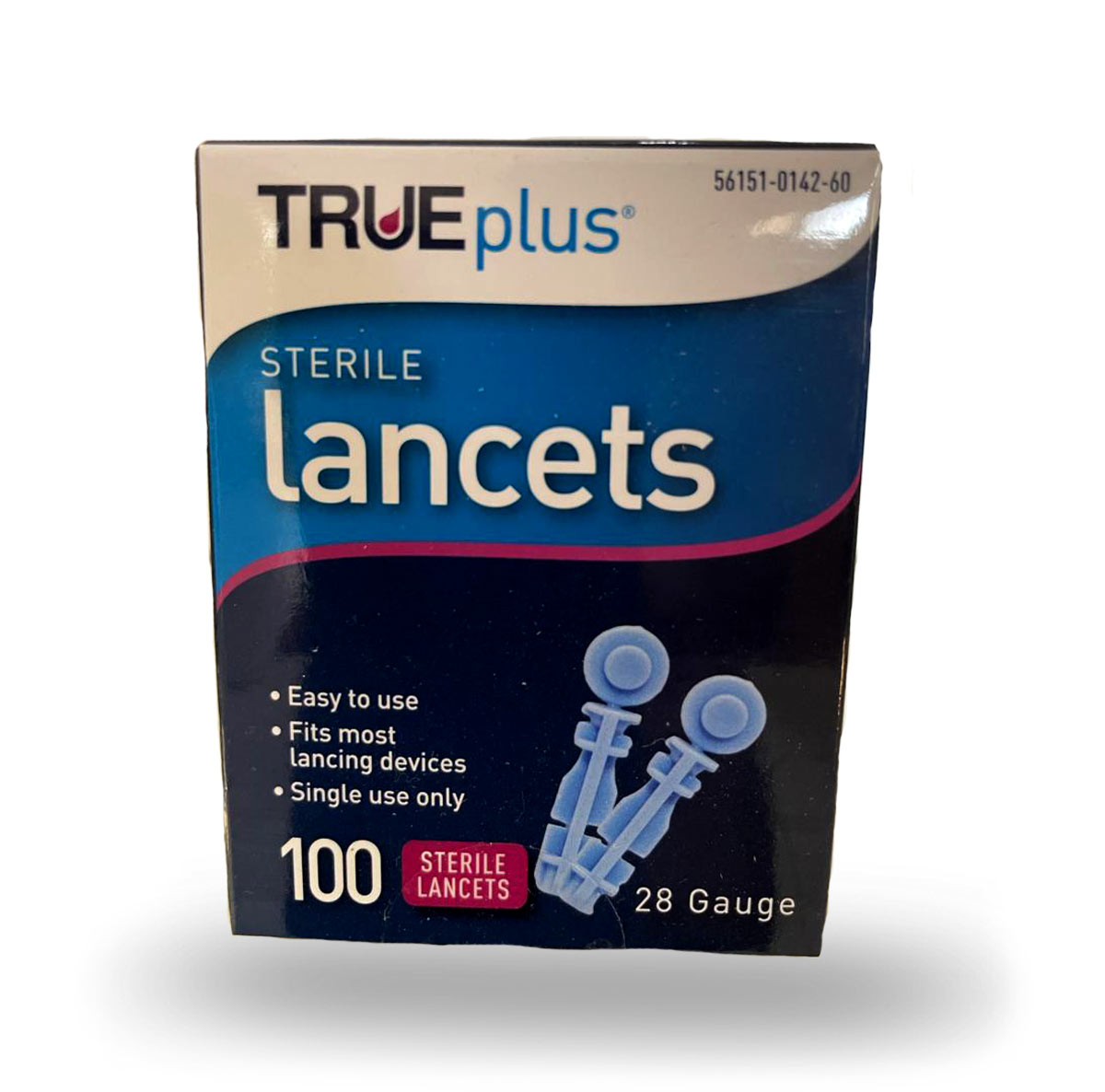 True Plus Sterile Lancets 28 Gauge - 100 Units